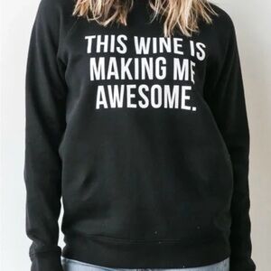 Brunette The Label
Brunette the Label black crew neck quote sweatshirt size m/l